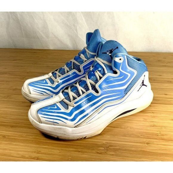 Nike Jordan Aero Mania White Blue Flywire Size 10.5 New Men's 2013 - Picture 4 of 8